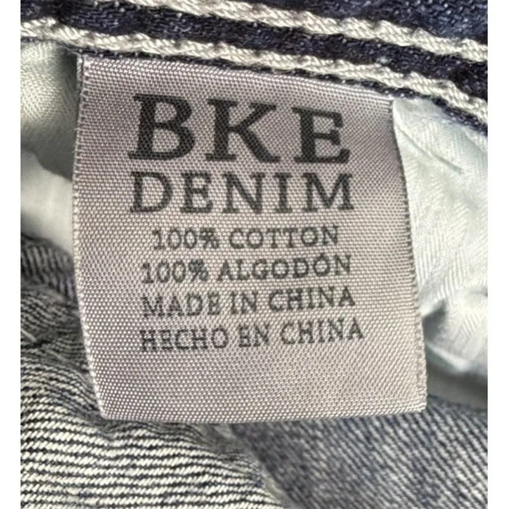 BKE Tyler Men's Jeans Men's Button Fly Jeans Sz 36L 36x33.5 Whiskering Fade‎